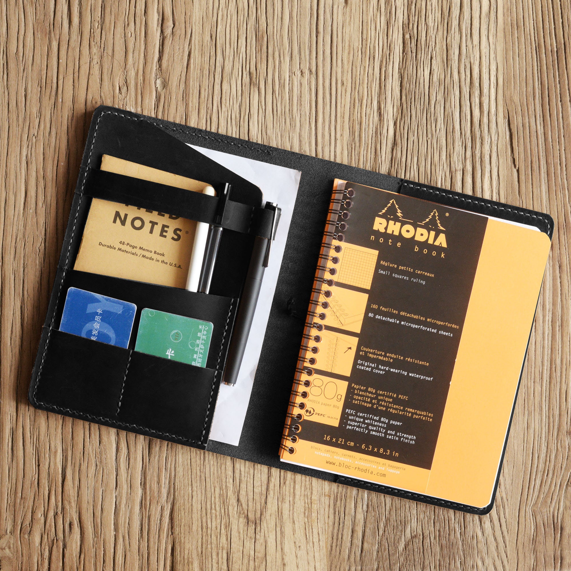 Rhodia Bloc No. 20 Notepad A4 Black, Ruled