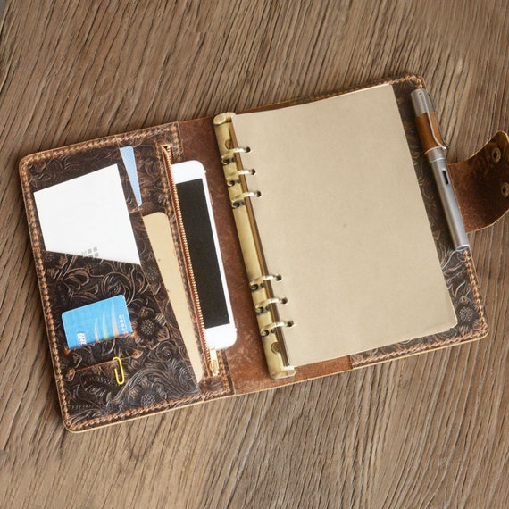 A5 Leather Binder: Blush | Refillable Planners | Day Designer