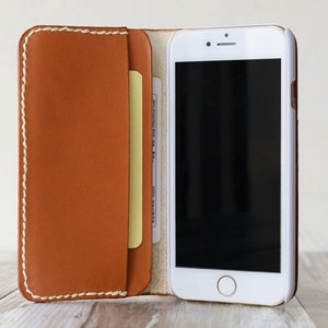 iPhone 6 Monogramm Fall iPhone 6 Brieftasche Fall Vintage iPhone 6 s Fall iPhone 6 s + Fall iPhone 6 + Fall Leder iPhone 5 s Fall - Orange