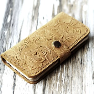 Funda para iPhone 16 Pro Max, funda tipo billetera de cuero repujado con tarjetero para iPhone 16+ / 15 Pro / 14