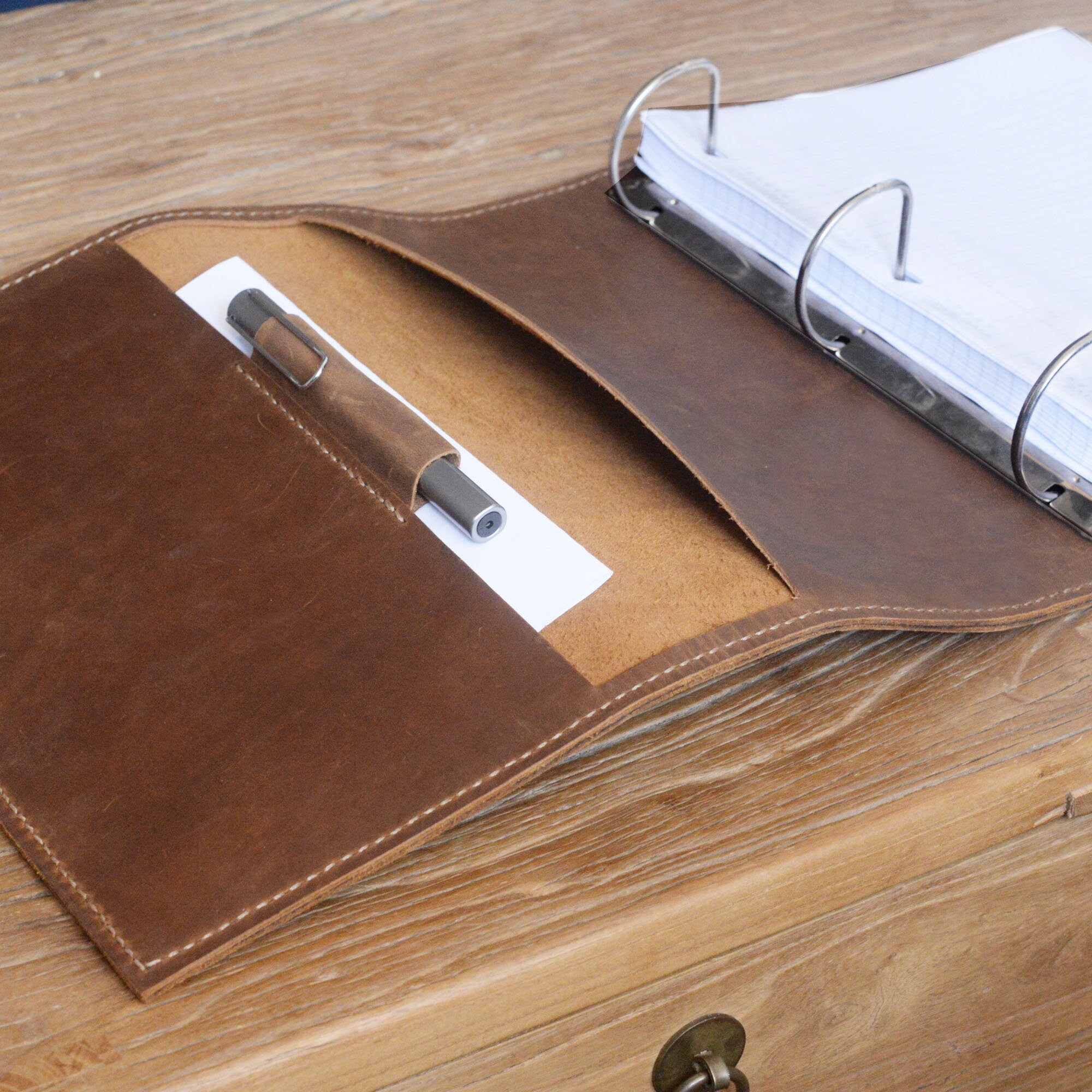 Personalized Leather Binder 2 Inch 3 Dring Fit Letter Sized Etsy UK