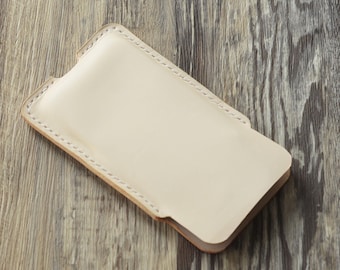 Personalized Leather iPhone sleeve case pouch holster, gift for him her, iPhone 17 Pro Max Plus iPhone 16 iPhone 15 iPhone 14 sleeve case