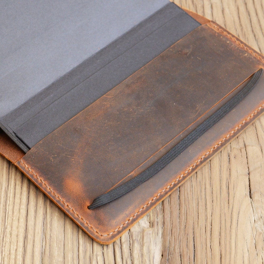 Personalized Refillable Leather Journal Cover for Moleskine XL, Field ...