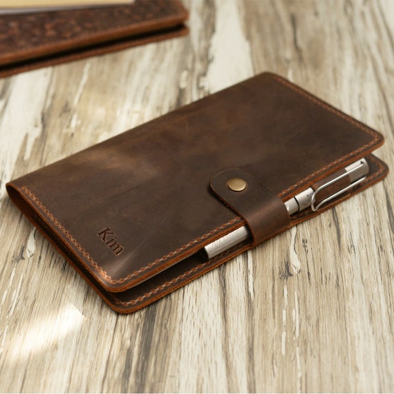 Distressed Leather Leuchtturm 1917 Cover, A5 Notebook Cover