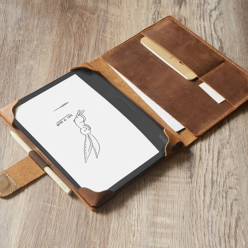 Étui en cuir personnalisé pour Onyx BOOX Tab Ultra C, Note Air 3 C, Tab Mini C, Tab X, Note Air 2 Plus, convient aux stylets LAMY et standard K07 image 8