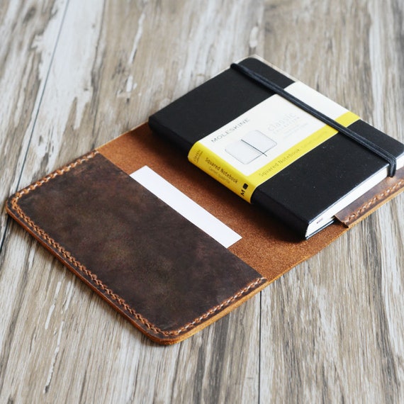 Leather Notebook Cover for Moleskine Classic Notebook Pocket Size / Leather  Cover Case for Moleskine Cahier Volant Journal 3.5 X 5.5 