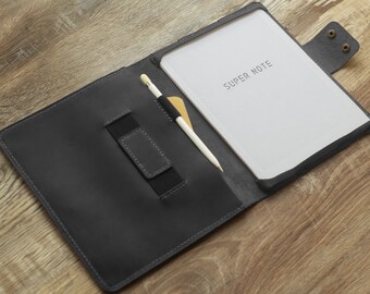 Supernote A5x ケース、パーソナライズされたレザーオニキス