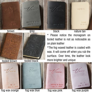 Peut inclure: Une collection de dix livres de v&oelig;ux reli&eacute;s en cuir de diff&eacute;rentes couleurs, dont le brun, le gris, le noir, le beige, le brun gaufr&eacute;, le noir gaufr&eacute;, l'orange, le bleu, le rose et le violet. Les livres sont tous de la m&ecirc;me taille et portent le mot &laquo; V&oelig;ux &raquo; sur la couverture. Certains livres ont du texte suppl&eacute;mentaire sur la couverture, comme des noms et des dates.