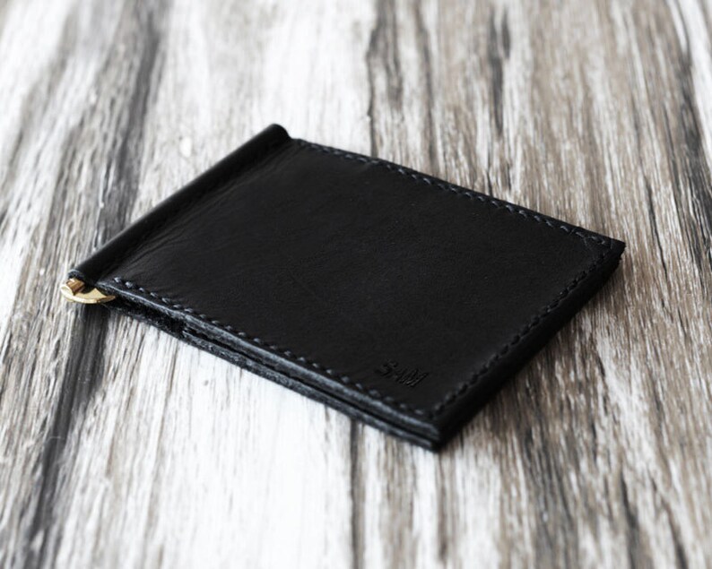 Leather Money Clip Wallet Leather Wallets For Men Etsy - image 0
