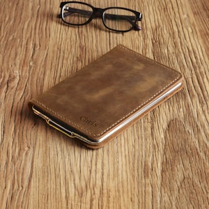 Personalized Leather Kindle paperwhite 12th 11th gen generation case cover , full grain leather cover case for All new kindle 2024 image 2