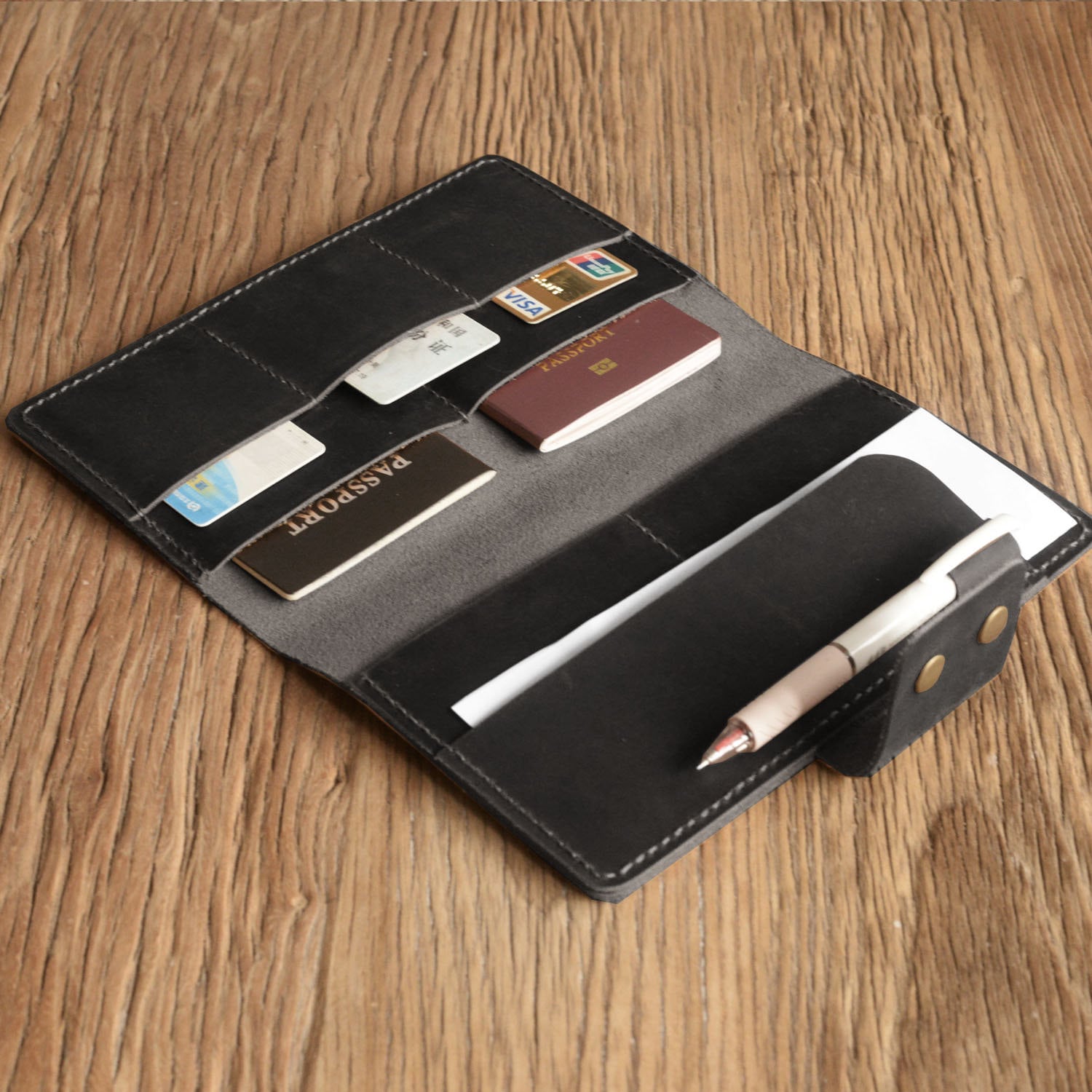 Personalized Leather Family 4 Passport Holder / Family Etsy UK