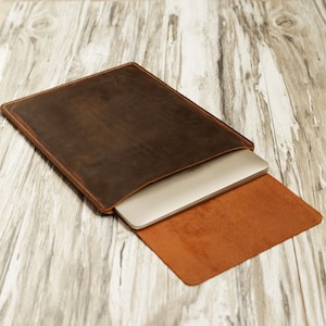 Personalized MacBook Sleeve leather case for new macbook pro M4 16 inch  14 inch, air M4 13  15 , MacBook Air 13 M2 Case