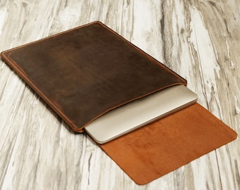 Personalized MacBook Sleeve leather case for new macbook pro M4 16 inch  14 inch, air M4 13  15 , MacBook Air 13 M2 Case