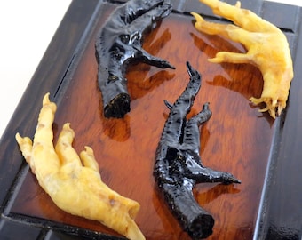 Dried Chicken Feet - Multiple Colors - protection - cleansing - hoodoo - witchcraft - pagan
