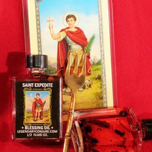 Saint Expedite Conjure Oil // .5 oz | 15 mL
