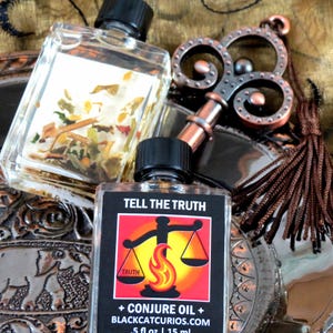 Tell The Truth Conjure Oil (No Fragrance) - spill the tea - truth serum - hoodoo - witchcraft - pagan