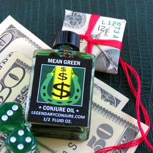Mean Green Money Magnet Conjure Oil // .5 oz | 15 mL