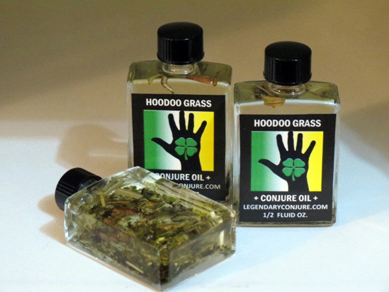 Hoodoo Five-Finger Grass Conjure Oil - manual dexterity - money drawing - hoodoo - witchcraft - pagan Bild 4