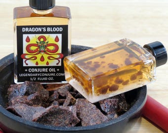 Dragon's Blood Conjure Oil - protection - power- making seals - hoodoo - witchcraft - pagan - resin