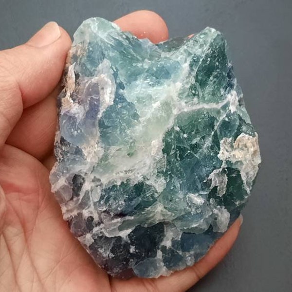 Erongo Fluorite, Gorgeous Green, Blue and Purple Raw Fluorite, Divine Connection and Inspired Action, Ideal for Meditation, Grids and Altars