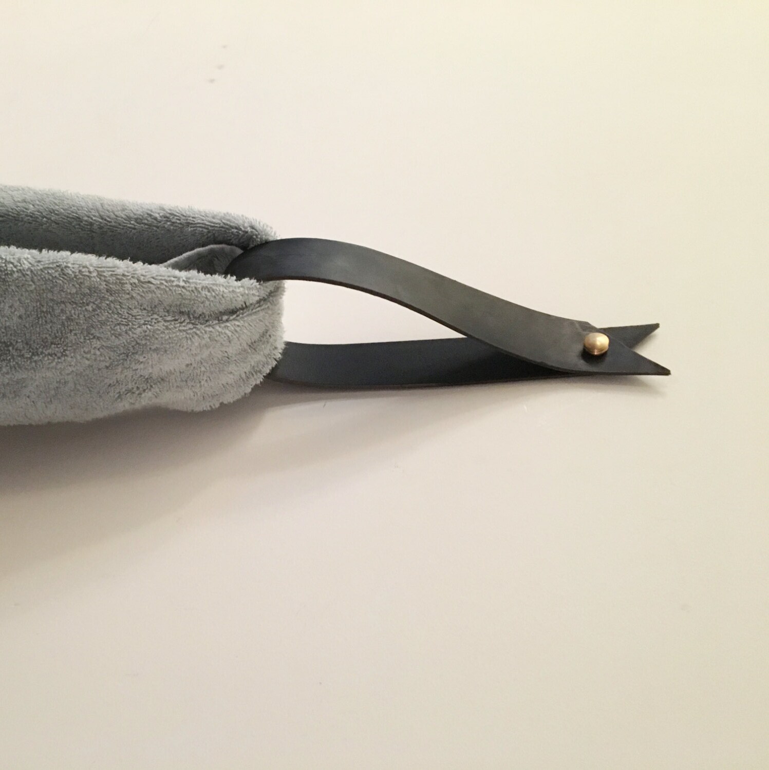 Leather strap hanger free shipping Black towl rack wall Etsy