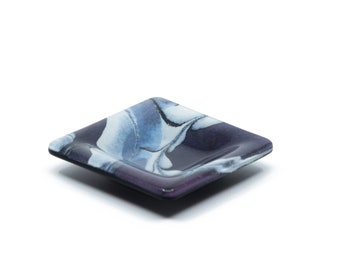 Purple and White Ring Dish, Incense Cone Holder,  Incense Dish,  Meditation,  Yoga Studio Decor,  , Incense Cone Holder