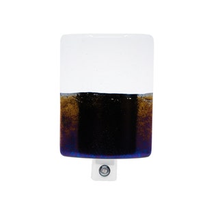 Lila lila glasnattlampa: Skymning till gryning LED-plugin