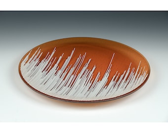 Coral Decorative Fused Glass Bowl