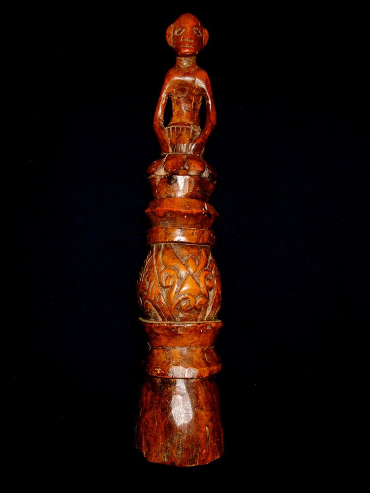 Indonesian Shaman s Monkey Totem For Ceremonial Use Carved Wood Great indonesian-shaman-s-monkey-totem-for-ceremonial-use-carved-wood-great