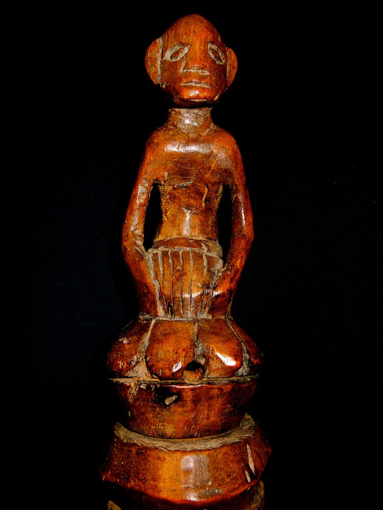 Indonesian Shaman s Monkey Totem For Ceremonial Use Carved Wood Great indonesian-shaman-s-monkey-totem-for-ceremonial-use-carved-wood-great