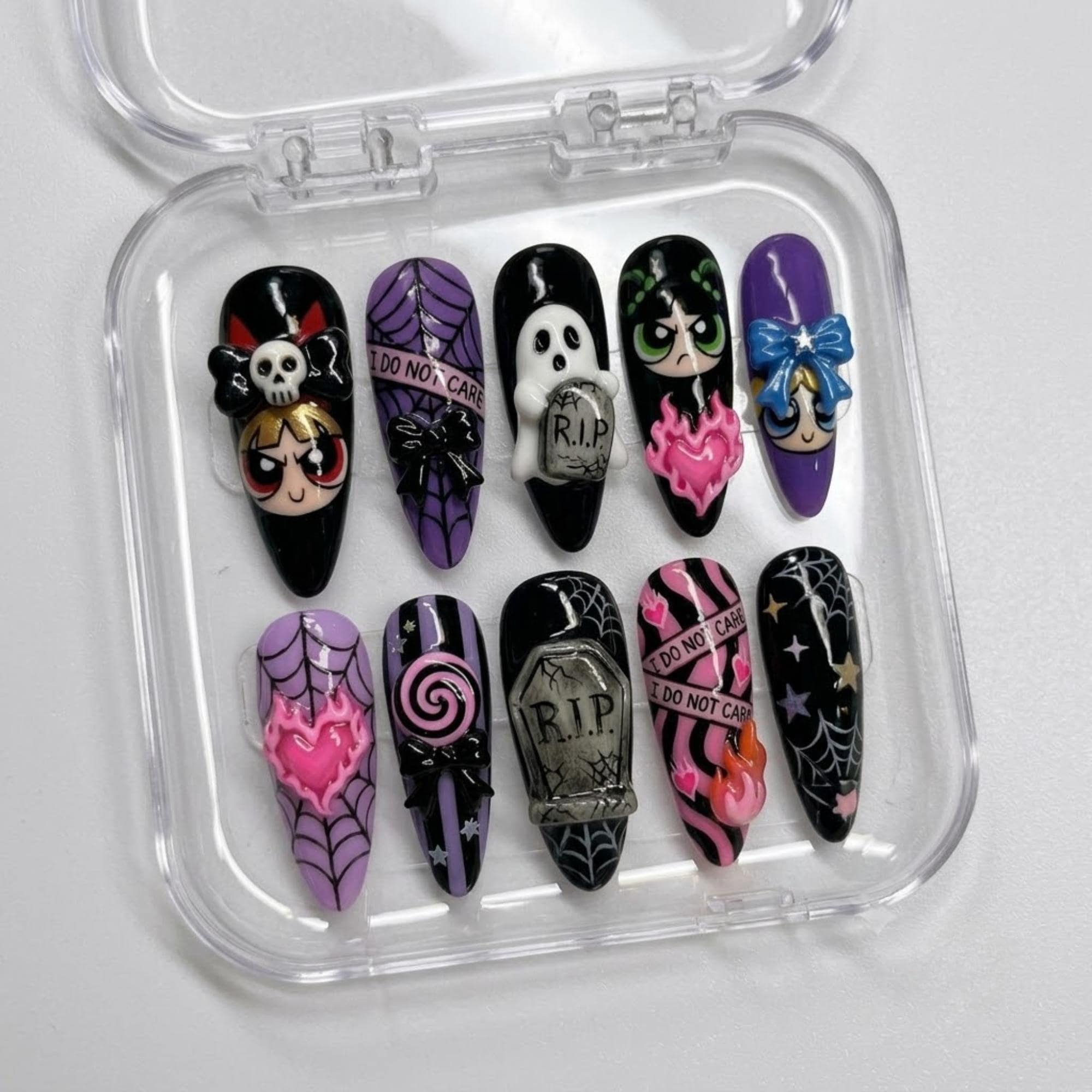 Y2k Nails Emo - Etsy