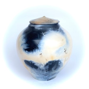 Unique Ceramic Urn - Urns For Human Ashes - Raku Urn - Handmade Urn for Human Ashes