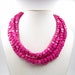 Hot Pink Necklace,Infinity Necklace,Choker Necklace,Beaded Necklaces,Bib Necklace,Bridesmaid Gifts,Wedding Gift Ideas,Best Gifts for Women 