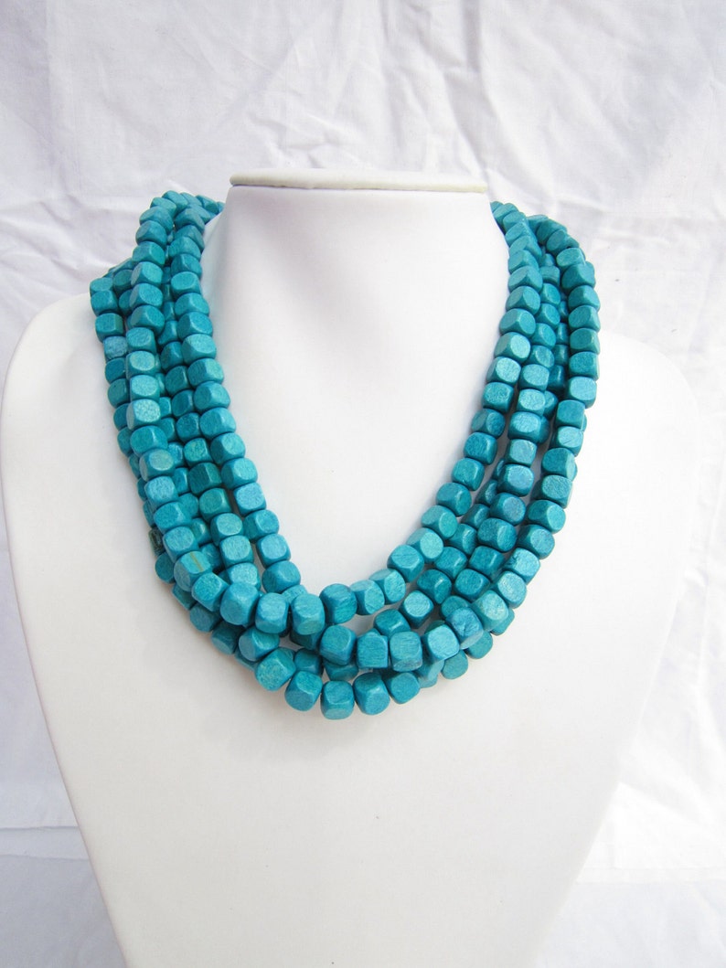 Multi Strand Necklace Great interest Infinity Neck blue Bead Lowest price challenge Necklaces