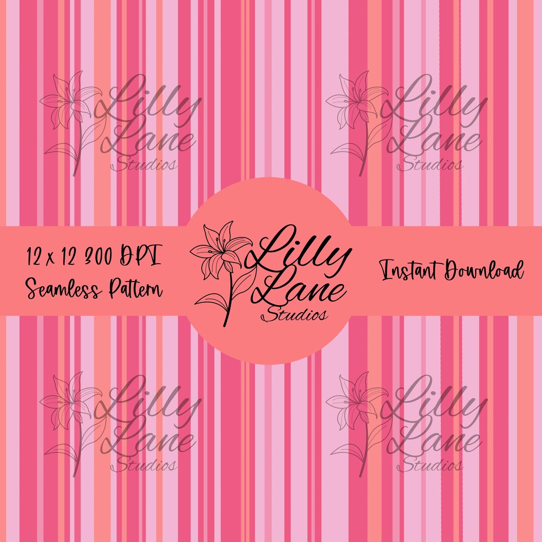 Pink Seamless Pattern | Cute Digital Paper | Girly Spring Background ...