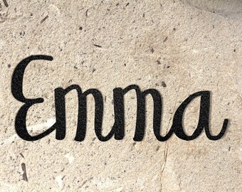 Custom Metal Name Sign: Handwriting Style, Personalized Steel Gift
