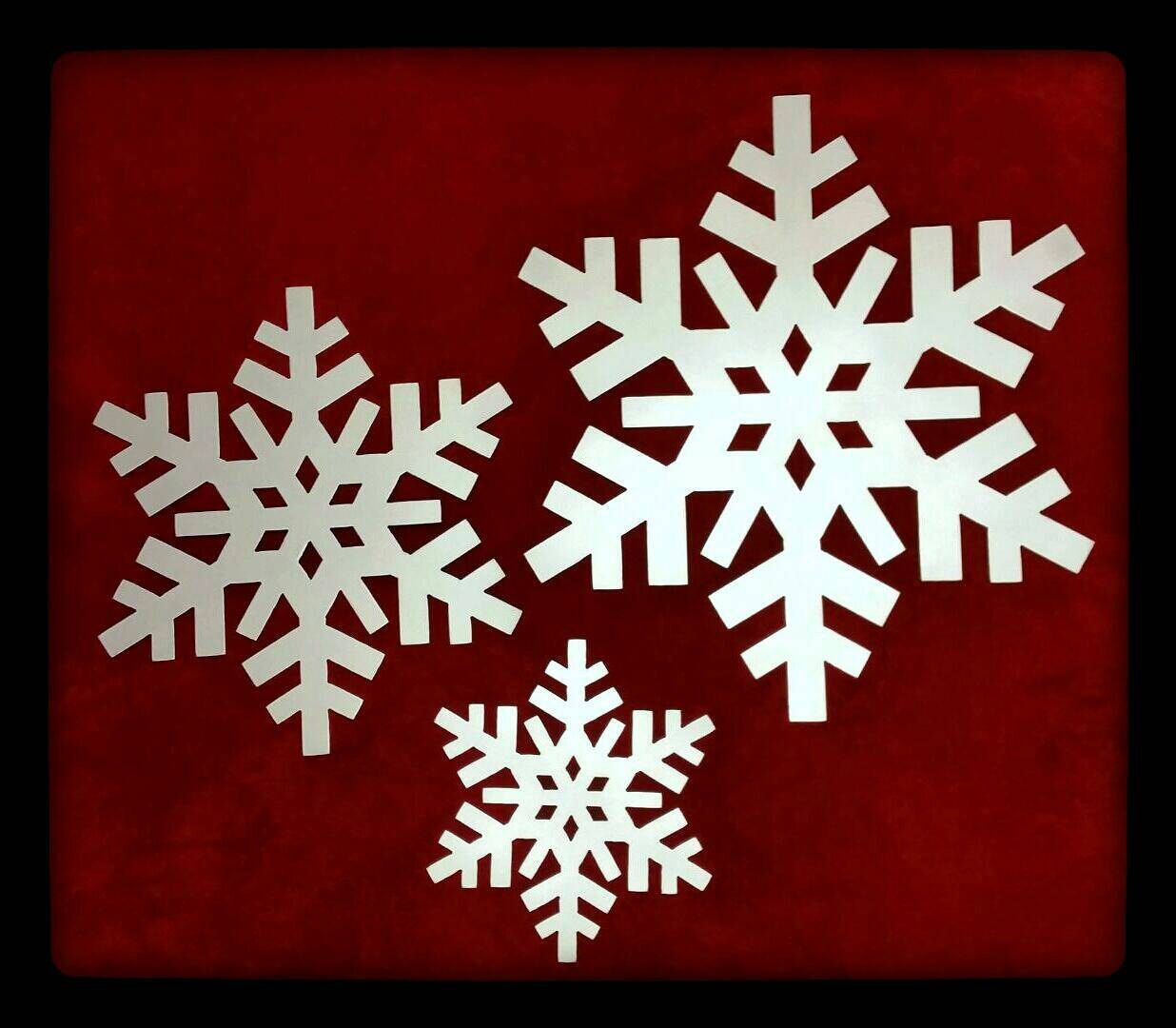 Metal Snowflake Wall Art Set 3 Christmas Snowflake Etsy