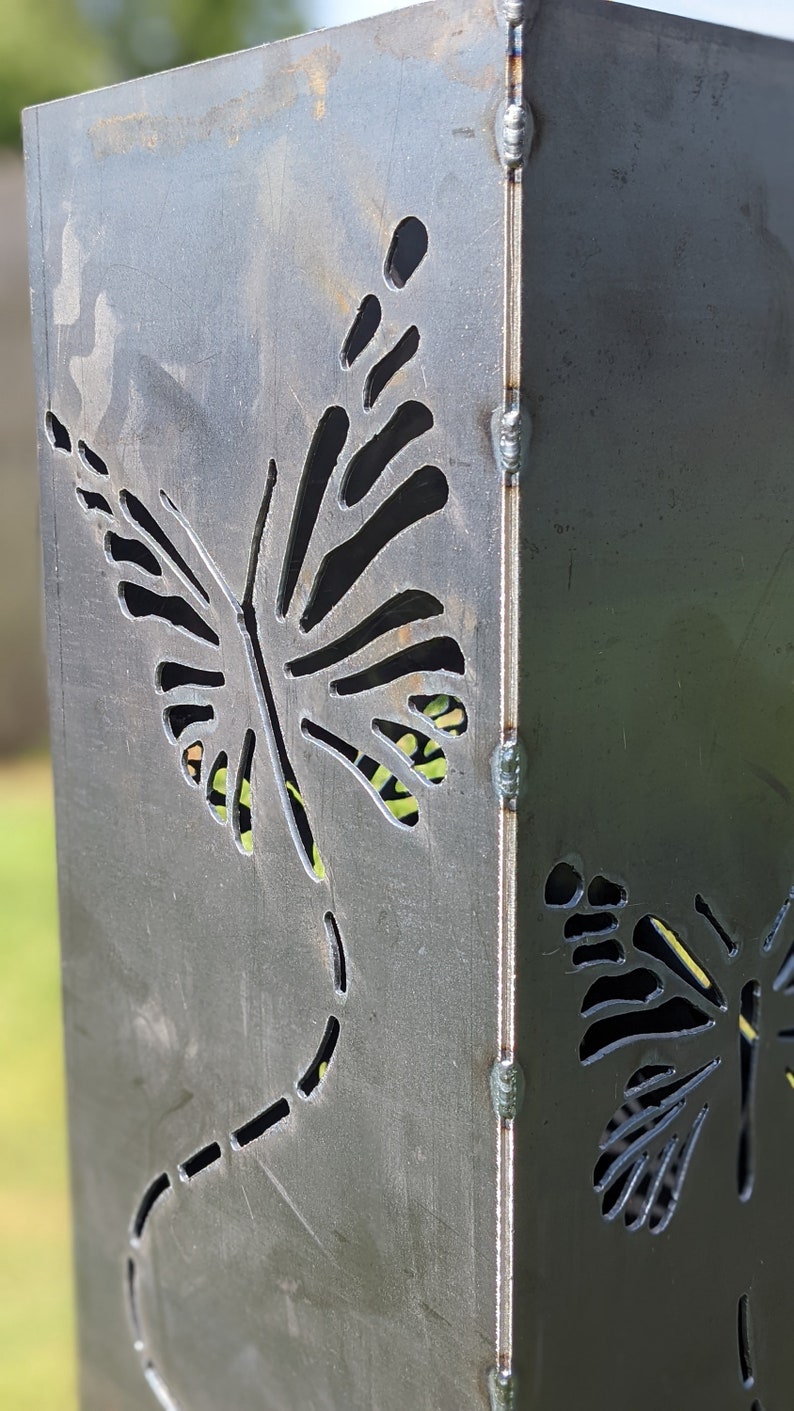 Garden Box Butterfly - Set or Individual - Lighted - Flower Bed Column ...