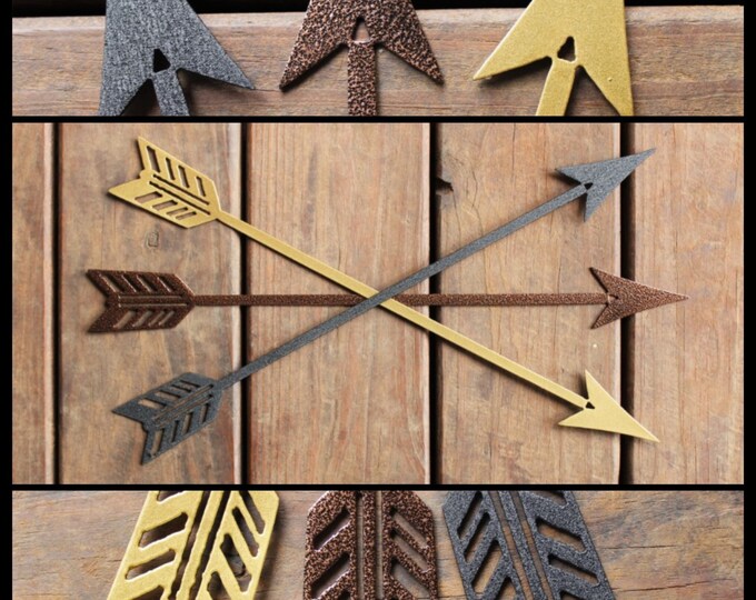 Decorative Metal Arrow Wall Art 18 Metal Arrow Decor Etsy