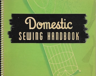 Libro de costura doméstica vintage (PDF digital).