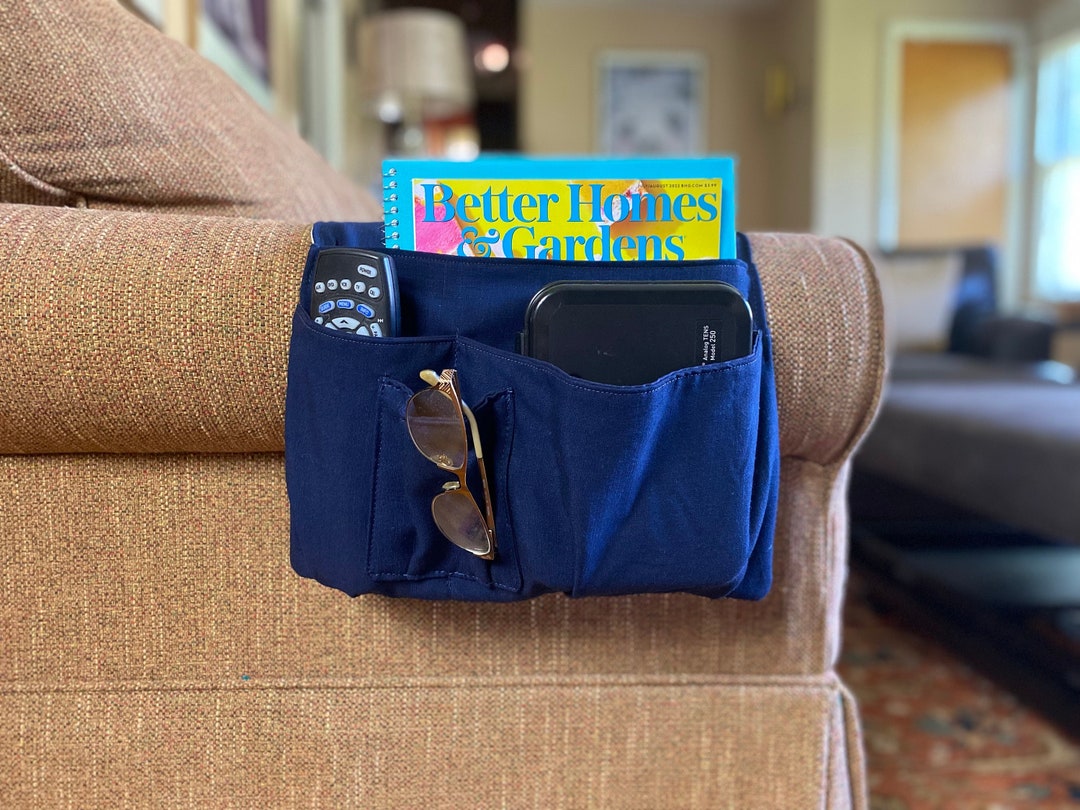Large Remote Control Caddy for Sofa Arm Under Seat Cushion or Etsy