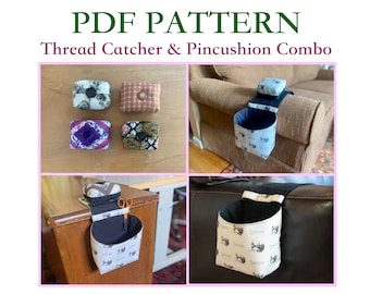 Patrón de costura para atrapahilos y alfiletero magnético (Descarga PDF)