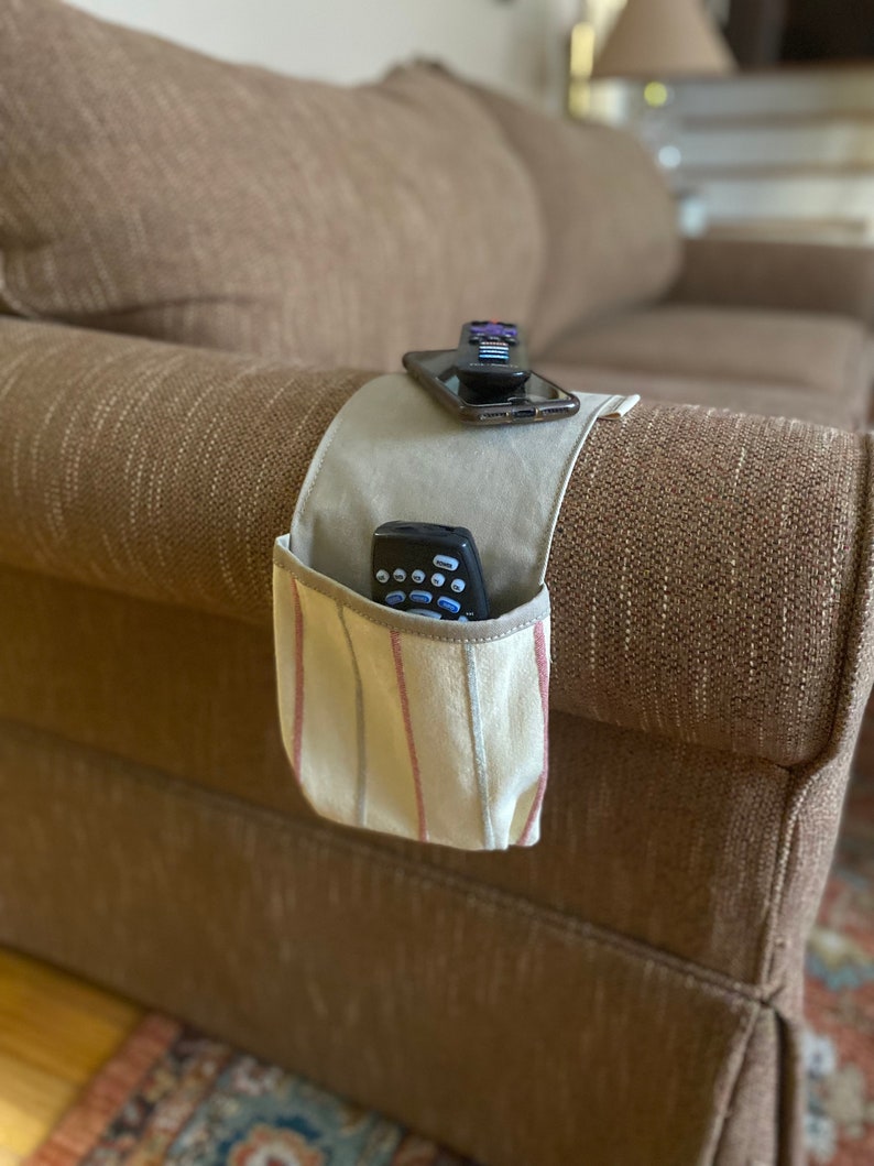 Remote Control Caddy PDF Pattern for Sofa Arm Under Seat Etsy