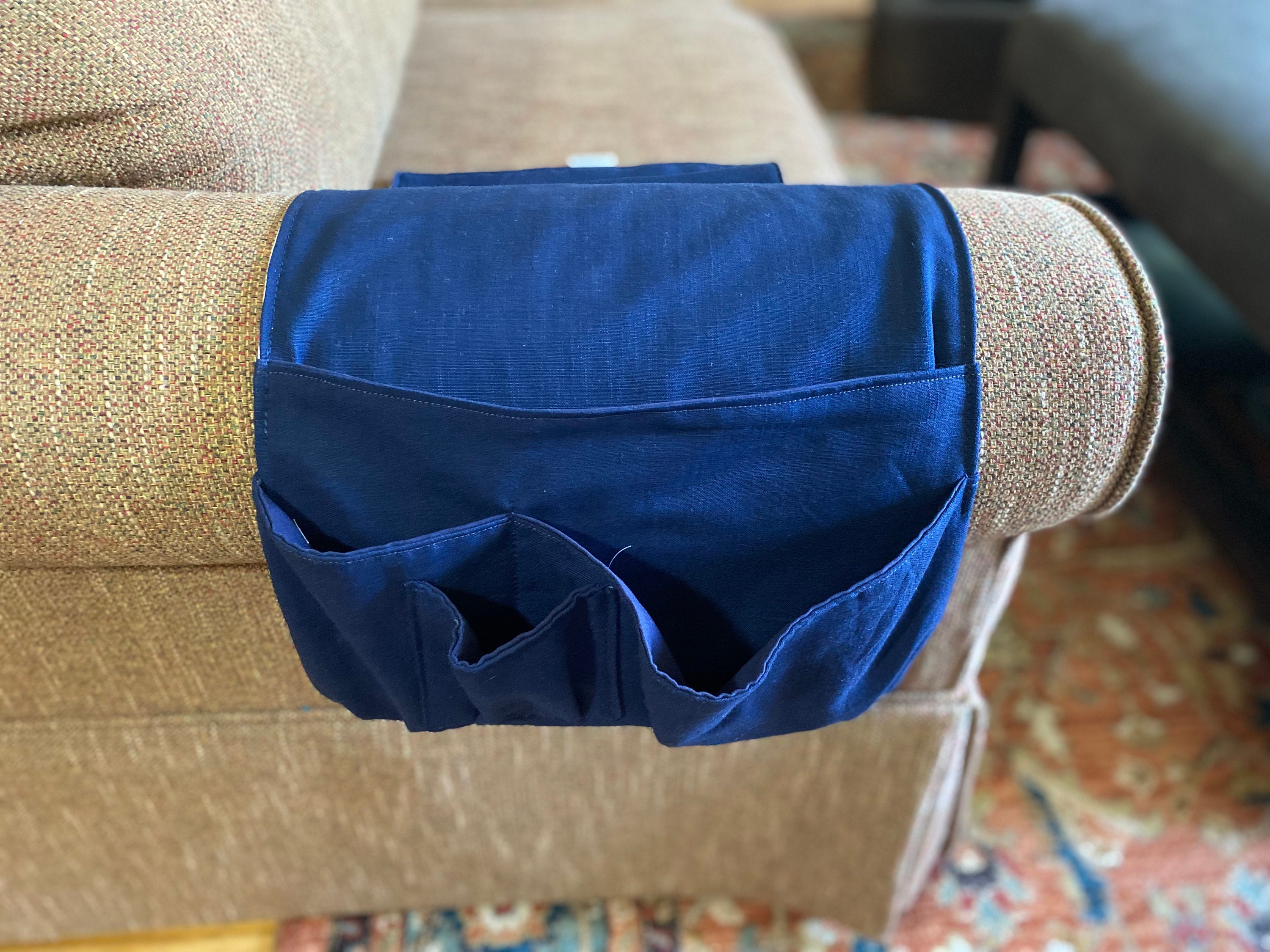 Large Remote Control Caddy for Sofa Arm Under Seat Cushion or Etsy