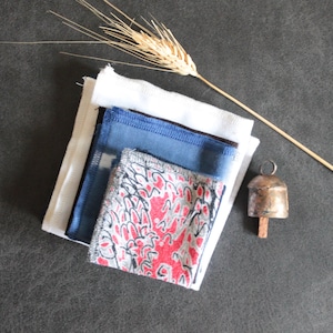 Reusable Handkerchief Tissues from Reclaimed T-shirt Fabric.  Add Extra Eco Hanky Tissues for my Reusable Travel Tissue Holder.  Zero Waste.