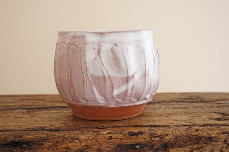 Plant pot. Hand made wheel thrown studio pottery. X31 image 2