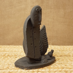 Sculpture. The Wiseman and the Snail Handmade studio pottery. image 2