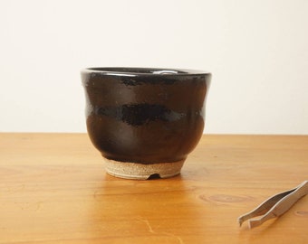 Bonsai pot. Mame bonsai pot. Handmade wheel thrown studio pottery.