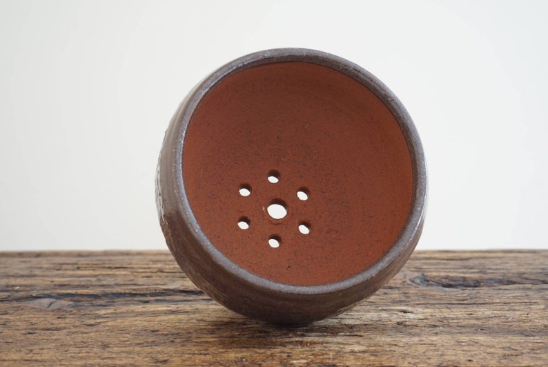 Bonsai pot. Handmade wheel thrown studio pottery. G605Y image 3