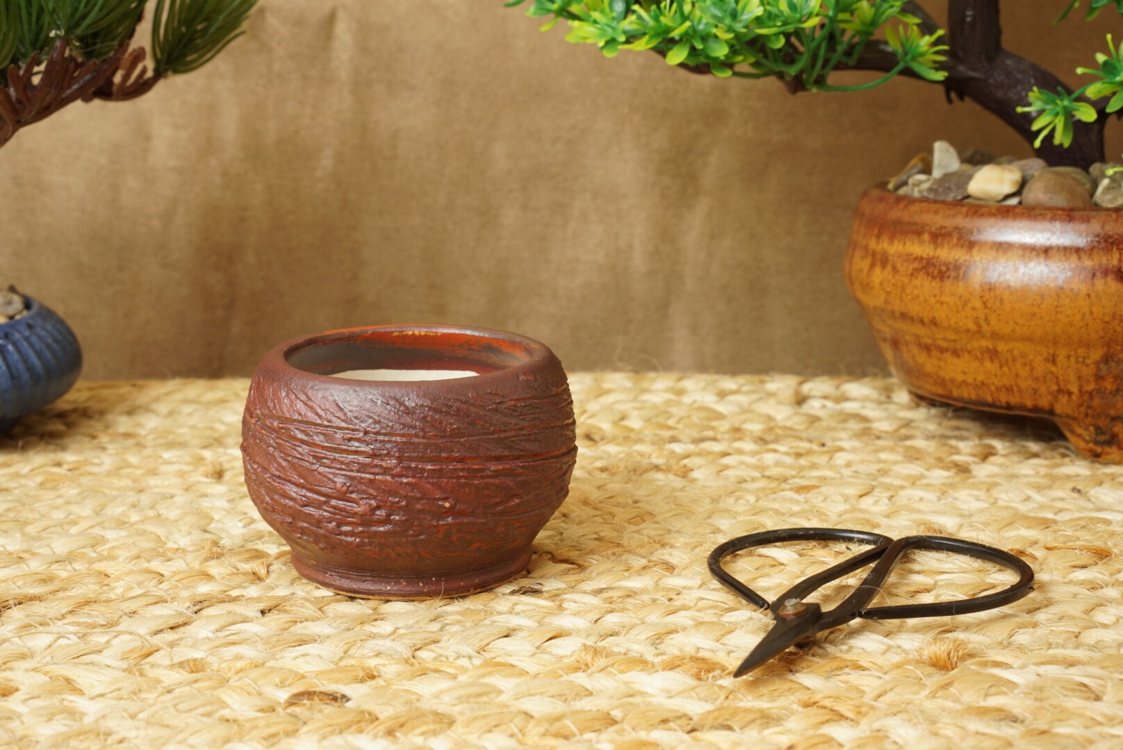 Handmade Dark Red Mame Bonsai Pot. G1868 - Etsy